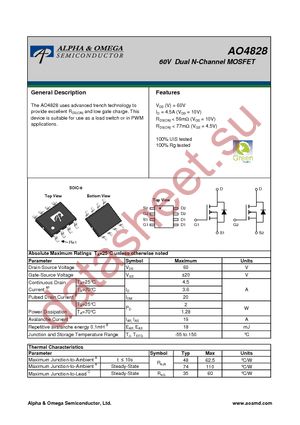 AO4828 datasheet  